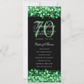 Elegant 70e verjaardagsfeestprogramma Groen Kaart (Voorkant)