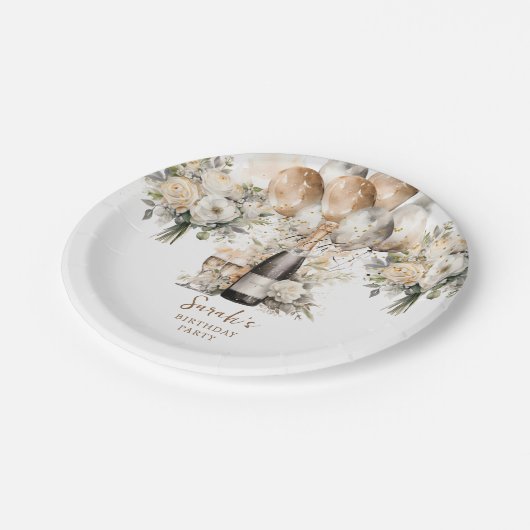 Elegant 70e Verrassingsverjaardagsfeestje Papieren Bordje (Gekanteld)