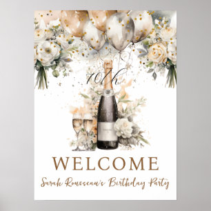 Elegant 70e Verrassingsverjaardagsfeestje Poster