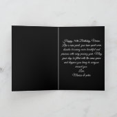 Elegant 70th Birthday Gold Purple Amethyst Rose  Kaart (Binnen)