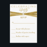 Elegant 70th Birthday Party Invitations RSVP-kaart RSVP Kaartje<br><div class="desc">Dit is de perfecte coördinerende RSVP-kaart voor onze elegante verjaardagsfeestuitnodiging</div>