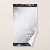 Elegant 70th Platinum Wedding Jubileum Bad Handdoek (Handdoek)