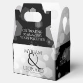 Elegant 70th Platinum Wedding Jubileum Bedankdoosjes (Geopend)