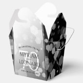 Elegant 70th Platinum Wedding Jubileum Bedankdoosjes (Geopend)