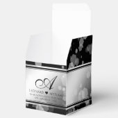 Elegant 70th Platinum Wedding Jubileum Bedankdoosjes (Geopend)