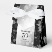 Elegant 70th Platinum Wedding Jubileum Bedankdoosjes (Voorkant Zijde)