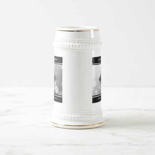 Elegant 70th Platinum Wedding Jubileum Bierpul (Center)