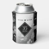 Elegant 70th Platinum Wedding Jubileum Blikjeskoeler (Blikje Achterkant)