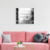 Elegant 70th Platinum Wedding Jubileum Canvas Afdruk (Insitu (Woonkamer))