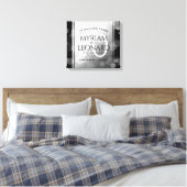 Elegant 70th Platinum Wedding Jubileum Canvas Afdruk (Insitu (Slaapkamer))