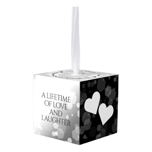 Elegant 70th Platinum Wedding Jubileum Decoratie (Achter hoekig)