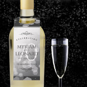 Elegant 70th Platinum Wedding Jubileum Flessenhanger