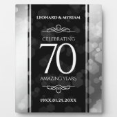 Elegant 70th Platinum Wedding Jubileum Fotoplaat (Voorkant)