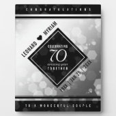 Elegant 70th Platinum Wedding Jubileum Fotoplaat (Voorkant)