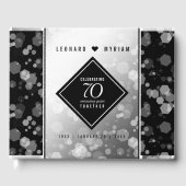 Elegant 70th Platinum Wedding Jubileum Gastenboek (Voorkant)