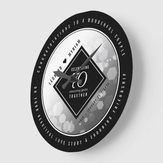 Elegant 70th Platinum Wedding Jubileum Grote Klok (Hoek)