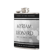 Elegant 70th Platinum Wedding Jubileum Heupfles (Links)