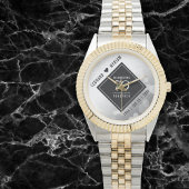 Elegant 70th Platinum Wedding Jubileum Horloge