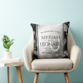 Elegant 70th Platinum Wedding Jubileum Kussen (Stoel)