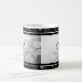 Elegant 70th Platinum Wedding Jubileum Magische Mok (Center)