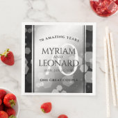 Elegant 70th Platinum Wedding Jubileum Servet (Insitu)