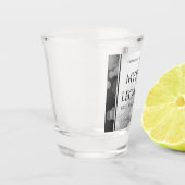 Elegant 70th Platinum Wedding Jubileum Shot Glas (Links)