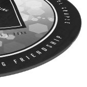 Elegant 70th Platinum Wedding Jubileum Snijplank (Hoek)