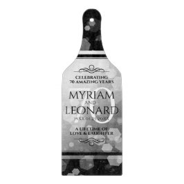 Elegant 70th Platinum Wedding Jubileum Snijplank