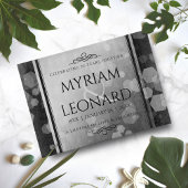 Elegant 70th Platinum Wedding Jubileum Snijplank