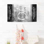 Elegant 70th Platinum Wedding Jubileum Spandoek (Insitu)