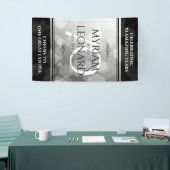Elegant 70th Platinum Wedding Jubileum Spandoek (Beurs)