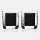 Elegant 70th Platinum Wedding Jubileum Whisky Glas (Links)