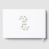Elegant 70th Wedding Anniversary Floral Greenery Gastenboek (Achterkant)