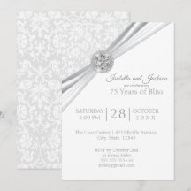 Elegant 75/60 Diamanten Jubileum Ontwerp