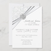 Elegant 75 / 60 Diamond Jubileum Design Kaart (Voorkant)