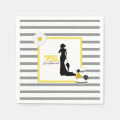 Elegant 75 & SENSATIONAL 75th Birthday Party Servet (Voorkant)