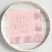 Elegant 75e verjaardagsfeest goud folie servetten