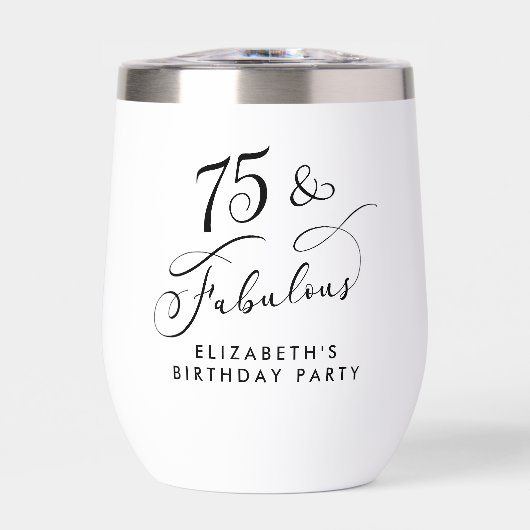 Elegant 75e verjaardagsfeestje (Voorkant)