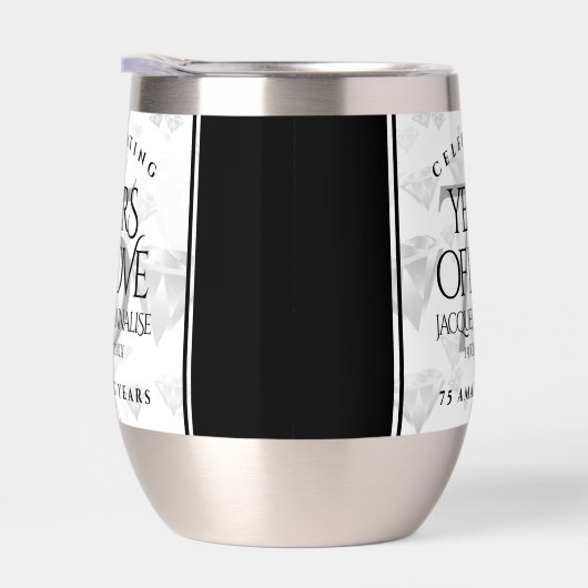 Elegant 75th Diamond Bruiloft Jubileum (Rechts)