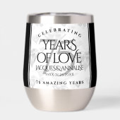 Elegant 75th Diamond Bruiloft Jubileum (Achterkant)