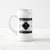 Elegant 75th Diamond Bruiloft Jubileum Bierpul (Links)