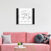 Elegant 75th Diamond Bruiloft Jubileum Canvas Afdruk (Insitu (Woonkamer))