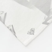 Elegant 75th Diamond Bruiloft Jubileum Fleece Deken (Hoek)