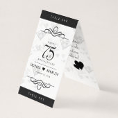 Elegant 75th Diamond Bruiloft Jubileum Kaart (Voorkant)
