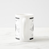 Elegant 75th Diamond Bruiloft Jubileum Porselein Kop (Achterkant)