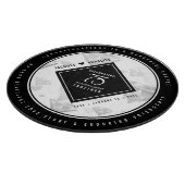 Elegant 75th Diamond Bruiloft Jubileum Snijplank (Hoek)