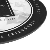 Elegant 75th Diamond Bruiloft Jubileum Snijplank (Hoek)