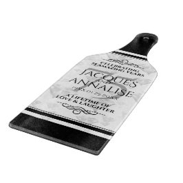 Elegant 75th Diamond Bruiloft Jubileum Snijplank