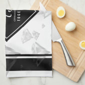 Elegant 75th Diamond Bruiloft Jubileum Theedoek (Quarter Fold)