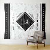 Elegant 75th Diamond Bruiloft Jubileum Wandkleed (In Situ (horizontaal))